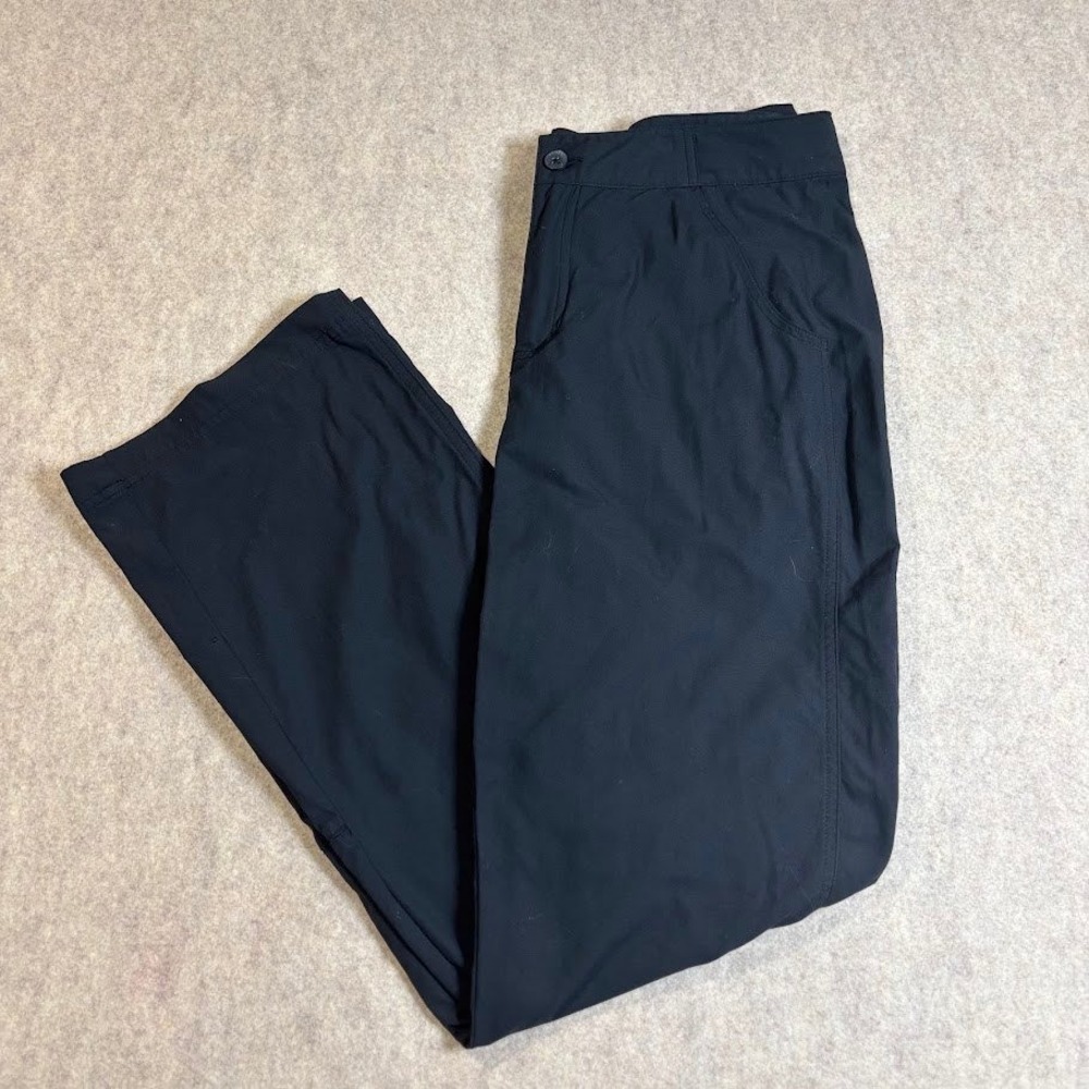 Royal Robbins Pants Womens 10 Black Nylon Stretch Hiking Outdoor Classic Travel